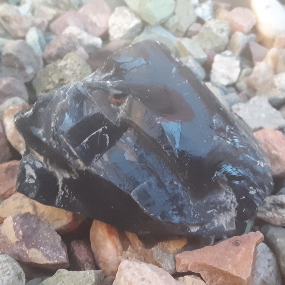 Big chunk of natural black Obsidian